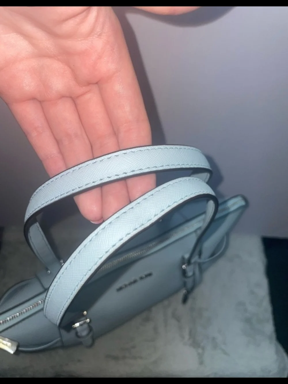 Michael Kors Pale Blue Saffiano Tote